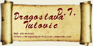 Dragoslava Tulović vizit kartica